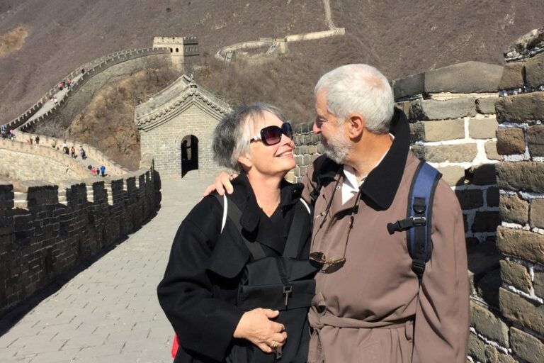 Beverly and Jason Kravitt at the Great Wall of China.