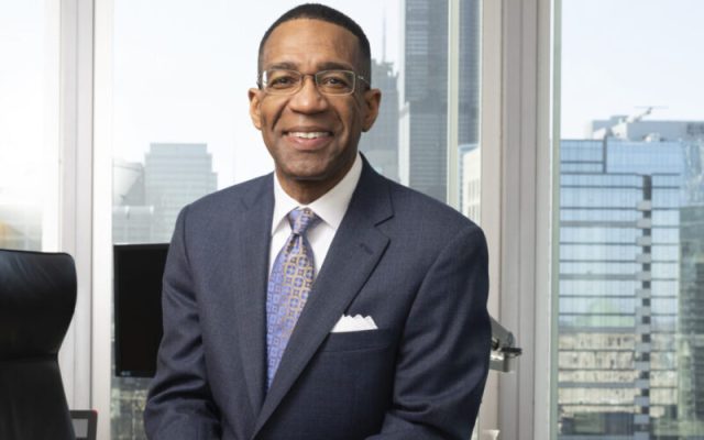 Barry E. Fields pictured at his office at Kirkland & Ellis LLP, where he is a trial lawyer. In addition to supporting childhood cancer research at Comer Children’s Hospital, Fields is a University of Chicago and UChicago Medical Center trustee.