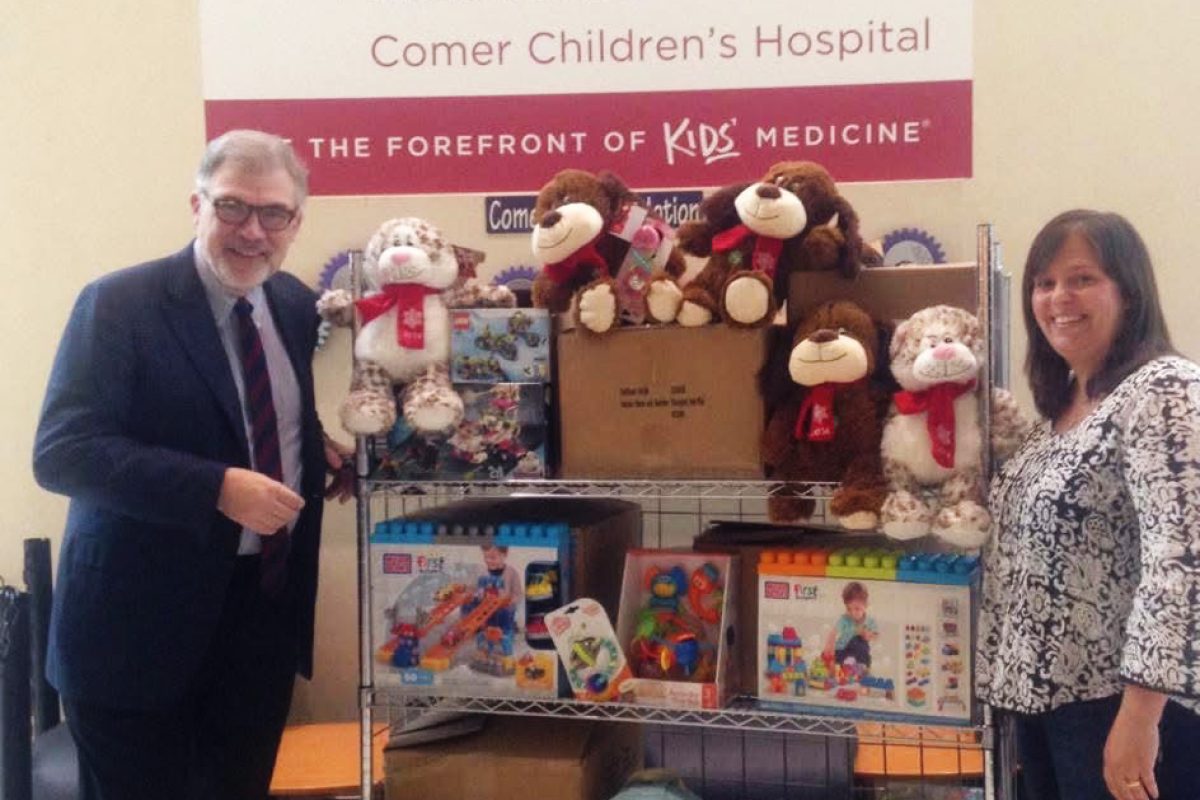 John Cunningham, MD, physician-in-chief at Comer Children’s and Joanna Veghts