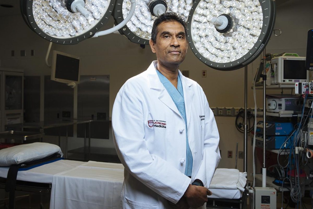 Valluvan Jeevanandam, chief of Cardiac Surgery at the University of Chicago Medicine